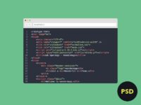 Download the Browser Source Code Free PSD Template