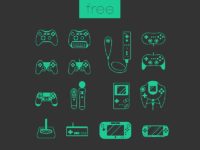 Free Game Console Icon Set