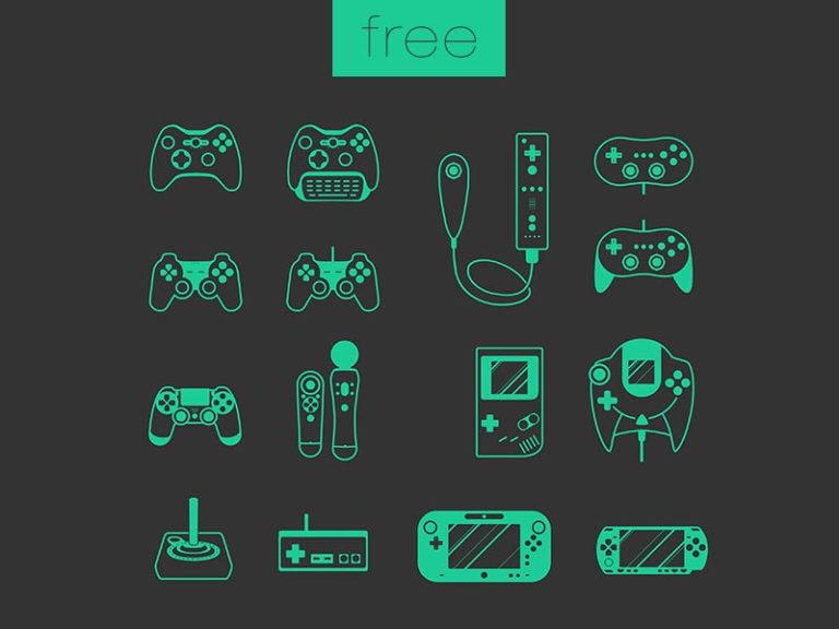 Free Game Console Icon Set