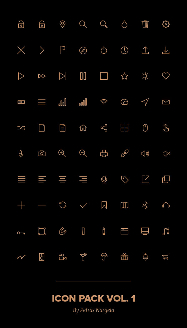 Set of 80 Free Crispy Icons