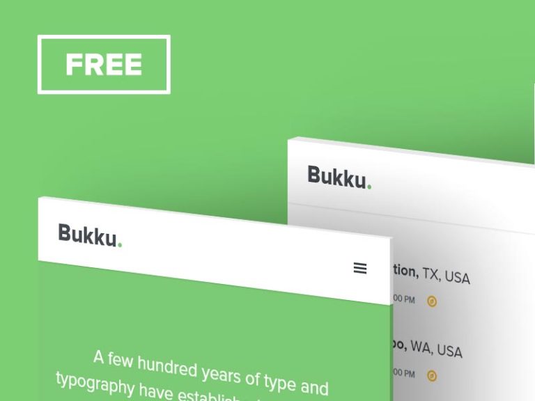 Free Bukku eBook HTML CSS Template