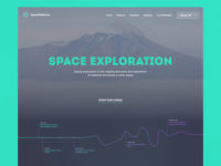 Free Space UX Sketch Web Design Template