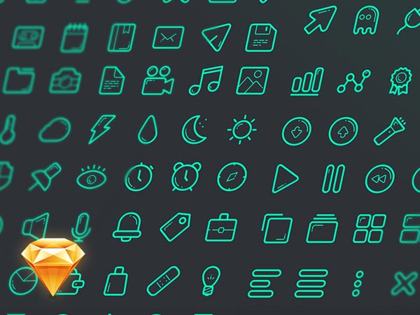 Free Icon Set for Sketch