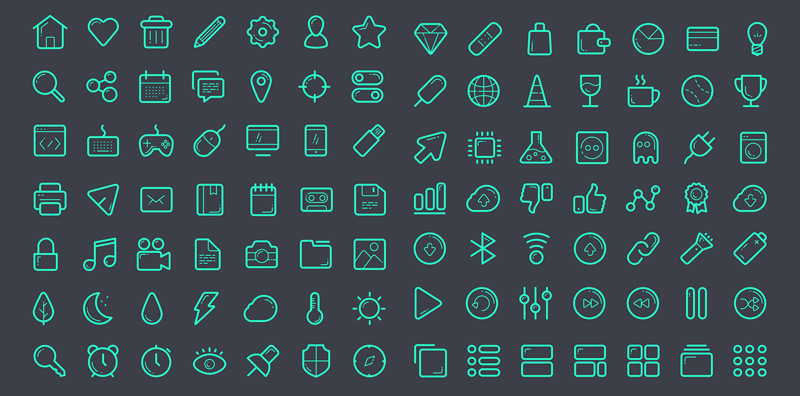 Free Icon Set for Sketch Preview