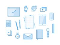 16 Line Illustrations Icons for Illustrator and Sketch