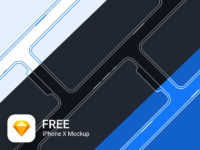 iPhone X Mockup Freebie for Sketch