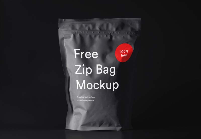 Download Free Zip Bag Mockup - Download Free PSD Mockups | Freebiefy