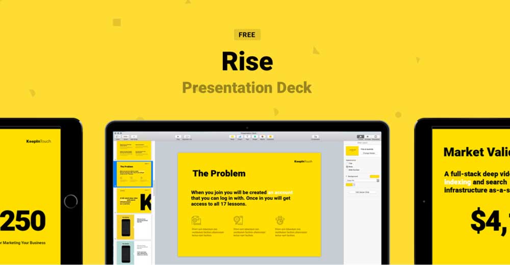Rise Presentation Deck Keynote Template