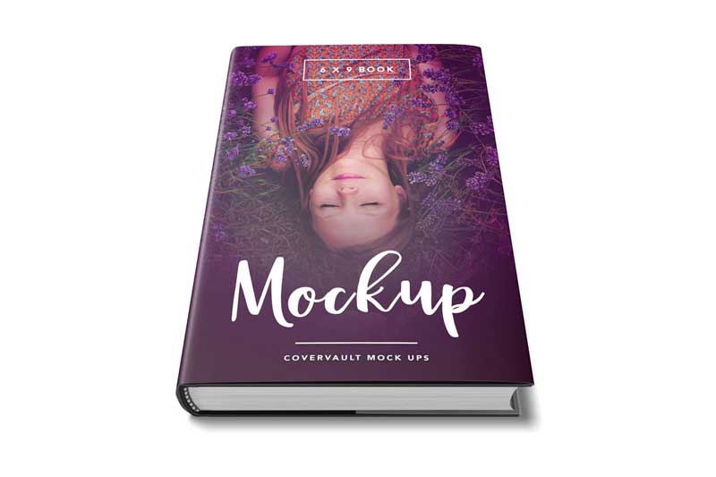 Download Free Book with Dust Jacket Mockup - Free PSD Mockups | Freebiefy
