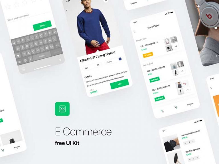 Free E-Commerce Mobile UI Kit
