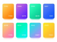 Free Glowing PSD Gradient Palettes