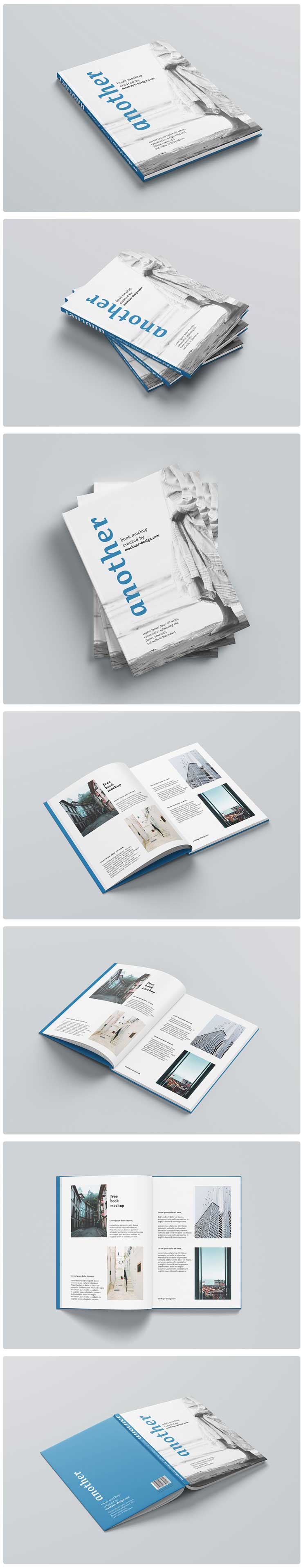 A4 Hardcover Book Free PSD Mockup