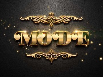 Free Vintage Style Gold Text Effect