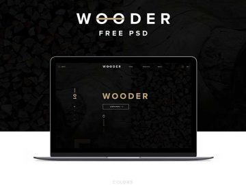 Wooder Free PSD Website Template