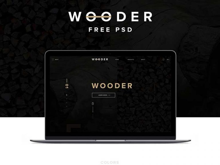 Wooder Free PSD Website Template