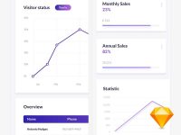 Analytics Dashboard Elements Free UI Kit