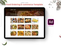 Food Ordering Template for Adobe XD