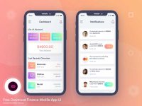 Free Finance Mobile App UI Design
