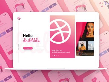 Free Login and Sign Up Page Adobe XD Freebie