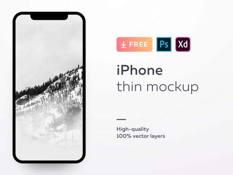 Free iPhone X and XS Mockup