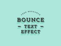 Bounce Free PSD Text Effect