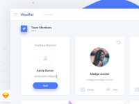 Team Page for Sketch Free UI Kit