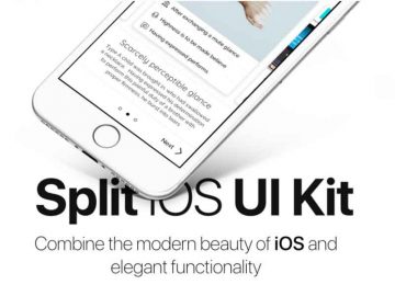 Split Free iOS UI Kit for Sketch