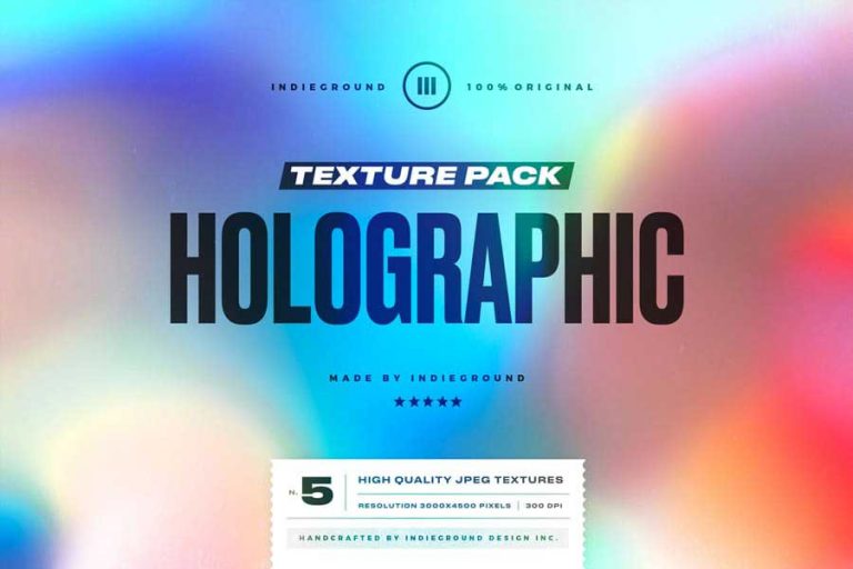 Free Holographic Textures Pack