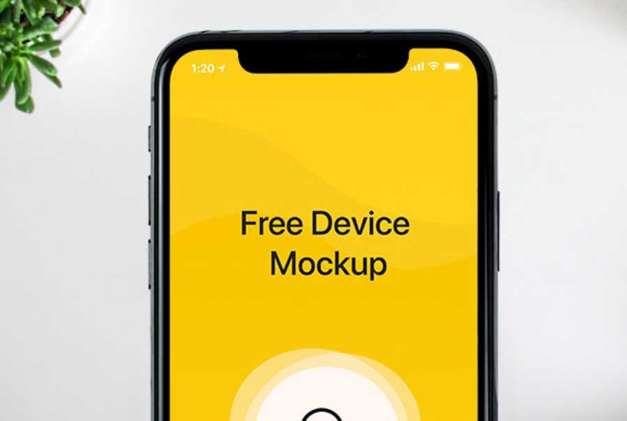 Download iPhone XS Device Free Mockup - Free Mockups | Freebiefy