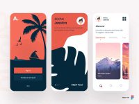 Aloha Travel App Free Figma Template