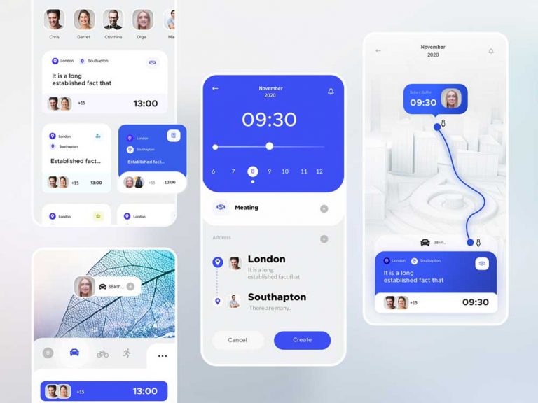 Calendar Appointment Free Mobile Ui Kit