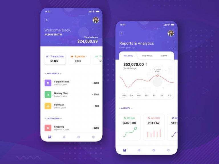 Finance App Free UI Concept