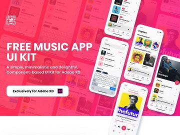 Free Music App UI Kit