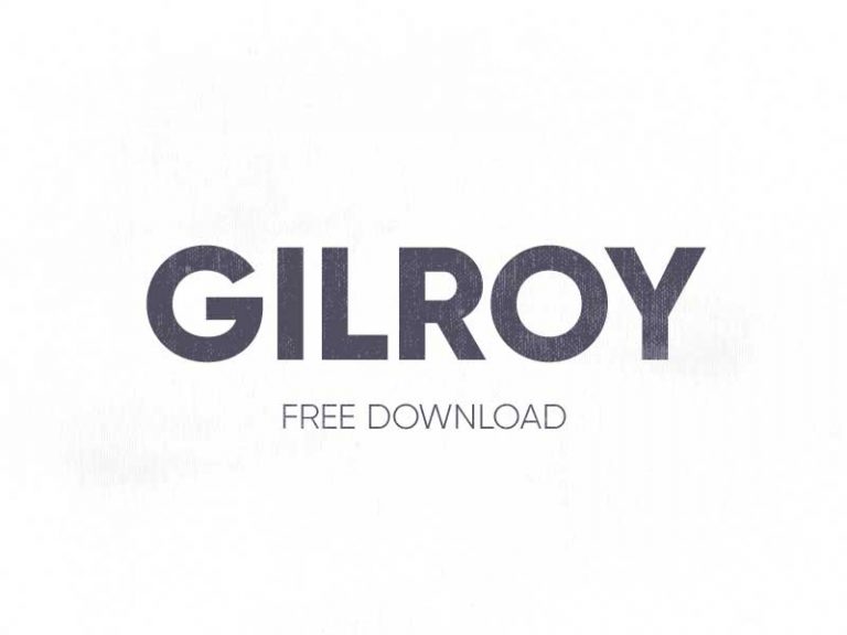 Gilroy Free Font