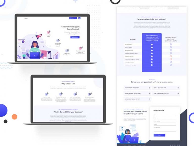 Listing Services Landing Page Free Template