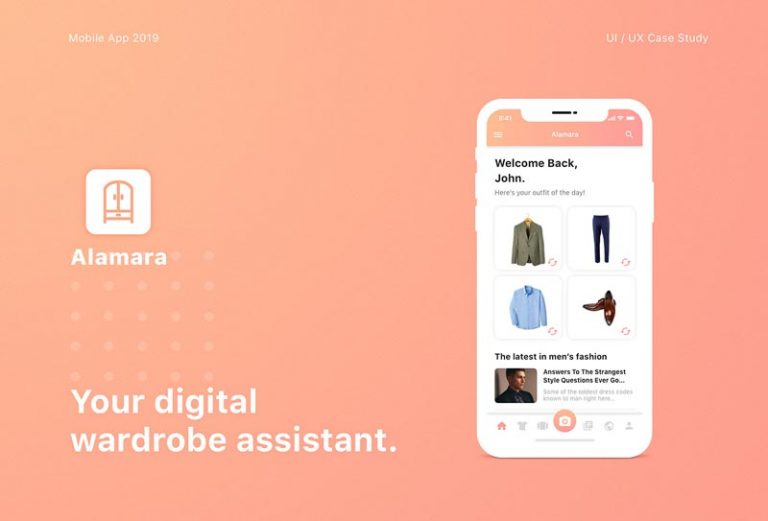 Smart Wardrobe Free App Ui Kit