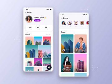 Social Media App Free UI Design