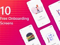 10 Free Mobile App Onboarding Screens