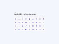 200+ Free Unicons - Monochrome Icons