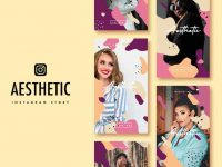 Aesthetic Shapes Free Instagram Story Template