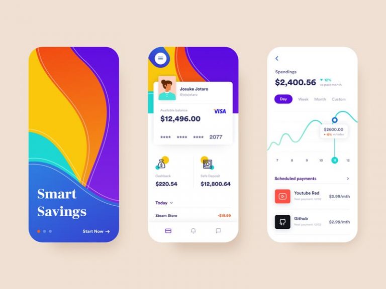 Banking Concept Free App UI Kit