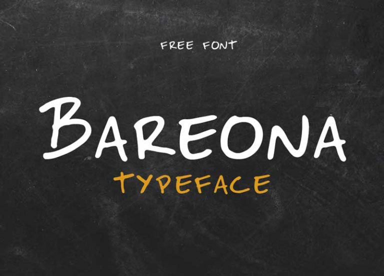 Bareona Free Handwritten Typeface