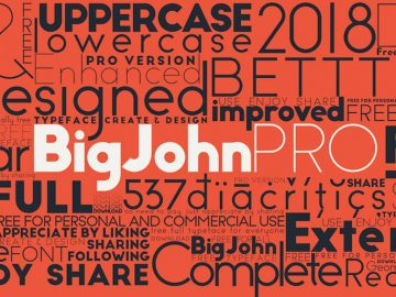Big John Pro Free Font