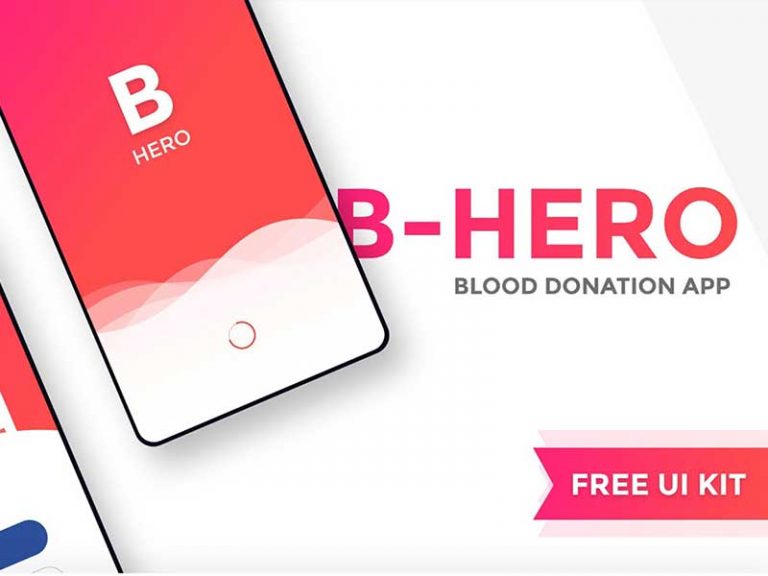 Blood Donation Free App UI Design