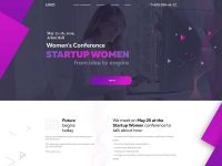 Business Conference Free PSD Landing Page Template