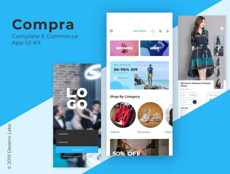 Compra Free E-Commerce App UI Kit