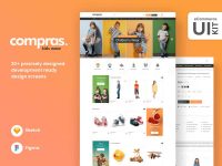 Compras - Free Kids Clothing E-Commerce Web UI Kit
