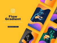 Flow Gradient Free Instagram Story Template