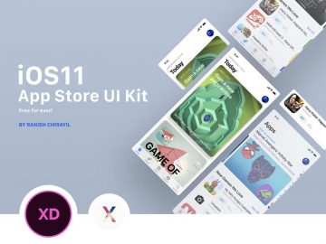 Free App Store UI Kit for Adobe XD