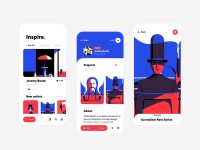 Free Art Inspiration App UI Design